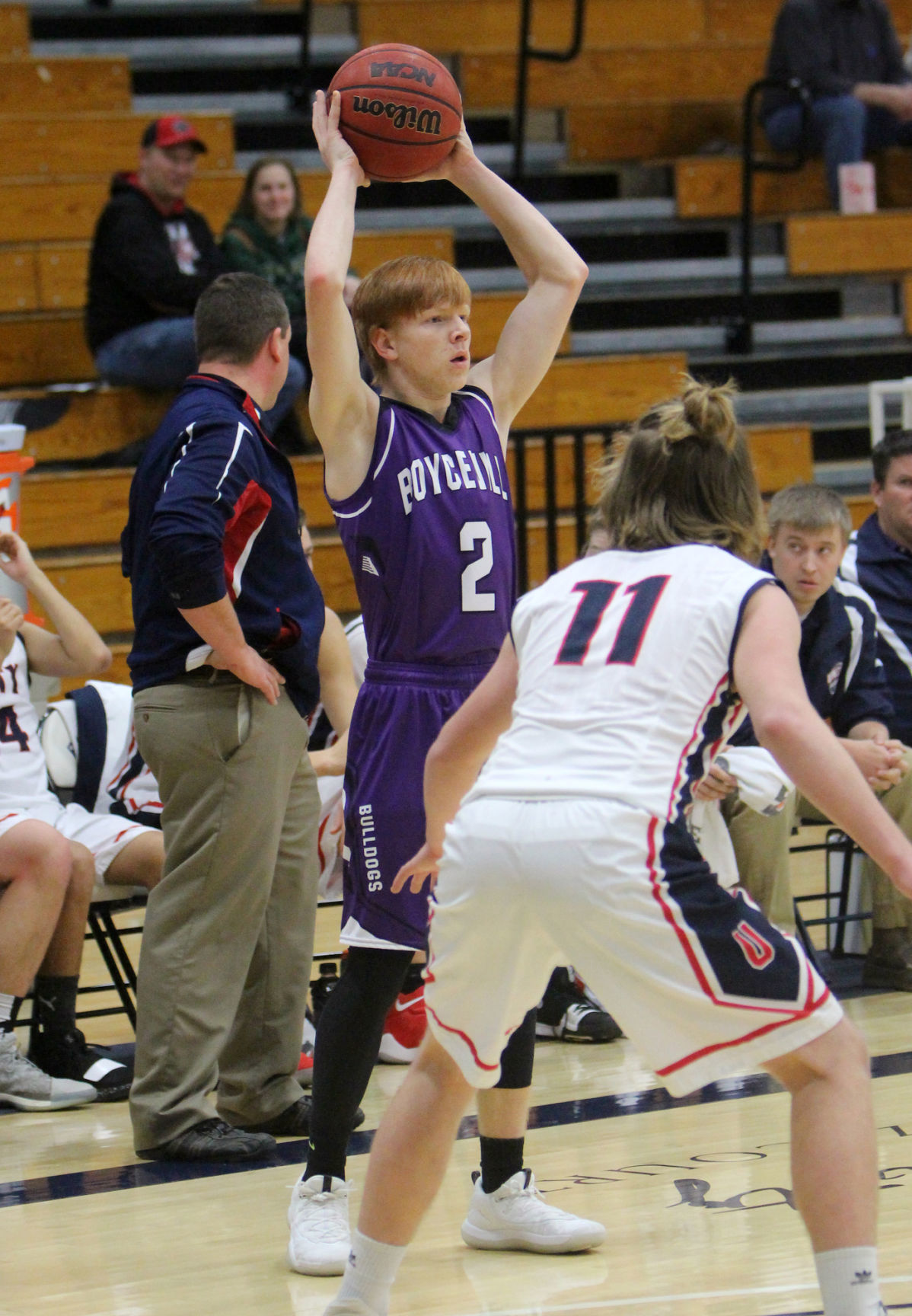 Boyceville boys basketball vs Unity at UW-Stout 12-1-18